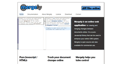 Desktop Screenshot of mergely.com